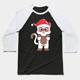 Merry Catmas Cat Santa Christmas gift Baseball T-Shirt